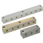 Terminal Blocks - Hydraulic, Outlets 2 Sides, No Inlets, Configurable Horizontal Mounting Holes