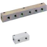 Manifold Blocks - Hydraulic or Pneumatic, 2 Circuit, Outlets 1 Side, Horizontal Mounting Holes