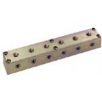 Manifold Blocks - Hydraulic, High-Pressure, Outlets 3 Sides, No Inlets, Configurable Mounting Holes