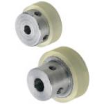 Rollers - Short urethane with threaded mounting holes. UMHS40