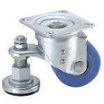 Casters - With integrated leveler, steel, (Heavy loads).