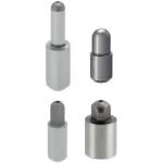 Small Head Locating Pins - Round or diamond shaped head, spherical tip and straight shank.