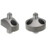 Compact or Round Flange Locating Pins - Round or diamond shaped head, straight shank.