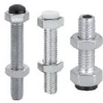 Stopper Bolts - Hex Head and Urethane, Polyacetal or Silicone Tip.