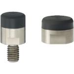 Magnets with Holder - Round Urethane Bumper Top, Thread/Tapped Option