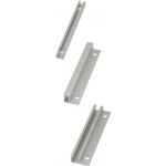 Rails for Switches and Sensors - Aluminum, L Dimension Configurable, With Through Holes
