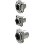Linear Ball Bushings - With pilot flange, single compact, threaded mounting holes.