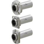 Linear Ball Bushings - With pilot flange, double compact, reamed mounting holes.