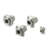 PBC Simplicity® Linear Bushings - With pilot flange, plastic bushing (Inches).
