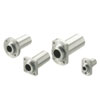 PBC Simplicity® Linear Bushings - With pilot flange, long, plastic bushing (Inches).