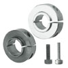 Collars for Shaft - Clamp type, track for bearing fixation (inches).