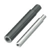 Rotary Shafts - Both ends internally threaded, one end stepped, sizes in inches.