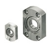 Bearings with Housing - Compact housing, sizes in inches.