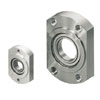 Bearings with Housing - Compact housing, standard with pilots, sizes in inches.