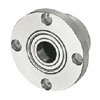 Bearings with Housing - Direct mount round housing, double bearings, sizes in inches.