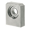 Bearings with Housing - Bottom Mount, sizes in inches.