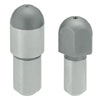 Inch Large Head Locating Pins - Round or diamond head, ball point, straight shank, configurable P/L/B dimensions.
