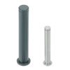 Precision Hinge Pins - Flanged, Retaining Ring Groove, Configurable Length (Inches).