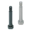 Precision Hinge Pins - Flanged, Threaded End, Standard (Inch).