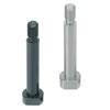 Precision Hinge Pins - Flanged, Threaded End, Configurable Length (Inches).