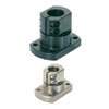 Post Supports - Square Flange, Compact, (Inches).
