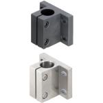 Post Supports - Side Mount, with slotted installation holes, (Inches).