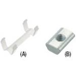 Post-Assembly Insertion Nut, Stopper Set for 6 Series Aluminum Extrusions, Polypropylene Stopper