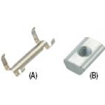 Post-Assembly Insertion Nut, Stopper Set for 6 Series Aluminum Extrusions, Stainless Steel Stopper