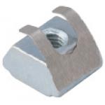 Post-Assembly Insertion Short Nuts with Leaf Spring for 6 Series Aluminum Extrusions