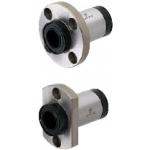 Linear Ball Bushings - Flanged, single, with lubrication unit.