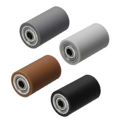 Rollers - Straight or rounded, with urethane or silicone, ROR series.