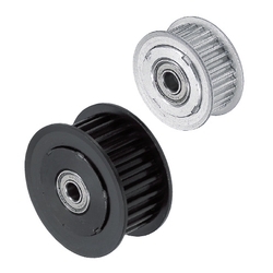Idler Pulleys with Teeth - With Flange, Central Bearing, 2GT, 3GT, 5GT, and 8YU Series.