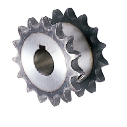 Roller Chain Sprockets - SD-Type, 2-Row, 40B Series