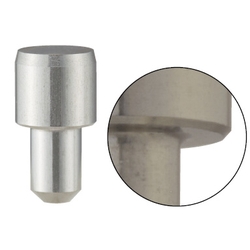 Large Head Locating Pins - Round or diamond shaped head, tapered tip, straight shank (hardened stainless steel).