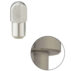 Large Head Locating Pins - Round/diamond head, ball tip, straight shank, selectable tolerances.