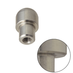 Large Head Locating Pins - Round/diamond head, ball tip, internally threaded shank, selectable tolerances.