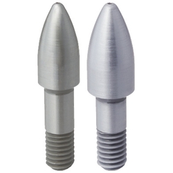 Large Head Locating Pins - Round shaped head, bullet tip and externally  threaded shank., MISUMI