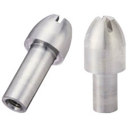 Large Head Pilot Pins - Round shaped head, tapered tip with slotted option and internally threaded shank.