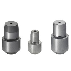 Small Head Locating Pins - With rounded tapered tip and internally threaded shank, configurable P/L/B/E dimensions.
