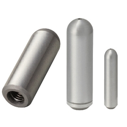 Straight Locating Pins - Round head with spherical tip and internally threaded shank.