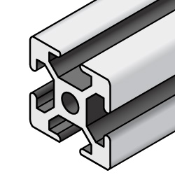 Aluminum Extrusions 8-45 Series (45x45) with Milled Surface