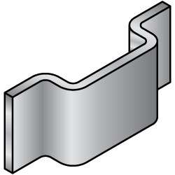 Convex Sheet Metal Mounts - No Holes