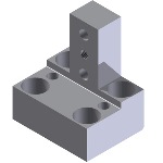 [NAAMS] L-Block T-Shape Standard and Configurable 3 Holes ALB582M