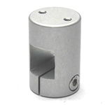 Square Pipe Joint, Square, Threaded (2 Screws Perpendicular to Shaft)