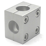 Strut Clamp - For 13mm round shaft, perpendicular, square shaped.