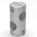 Strut Clamp - Round shafts, perpendicular, stainless steel.