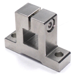 Post Bases - For square tubing, side-mount, stainless steel.