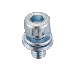 Hex Socket Cap Screw with Spring and Flat Washer - Steel, Stainless Steel, M3 - M12