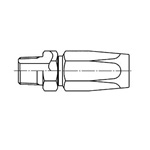 Hydraulic Hose Adapters - Union Reusable Fitting, Tapered Male, A Type