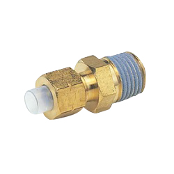 Connector - Straight, Quick Seal, Insert Type, Brass, C1N Series C1N3/8-PT1/8